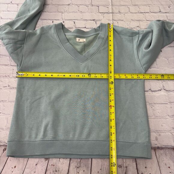 Pact Women Organic Cotton Pullover Sweatshirt Size Medium V-Neck D045 -15 - Picture 2 of 16